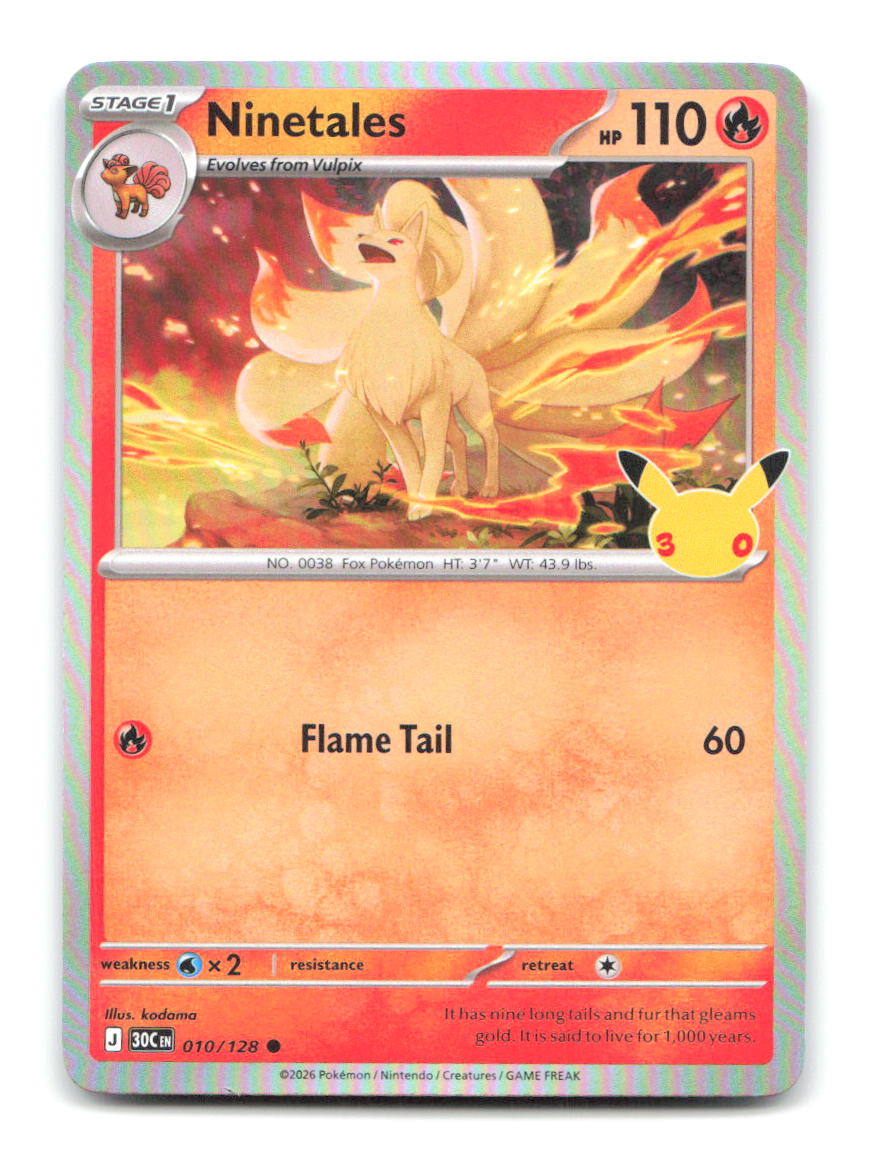 Ninetales 010/128 30C Pokemon Holo NM