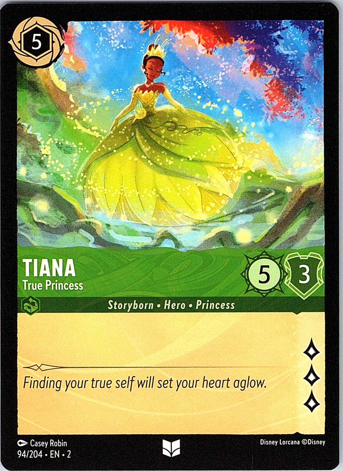 Tiana - True Princess 94/204 Uncommon Rise of the Floodborn Lorcana Near Mint