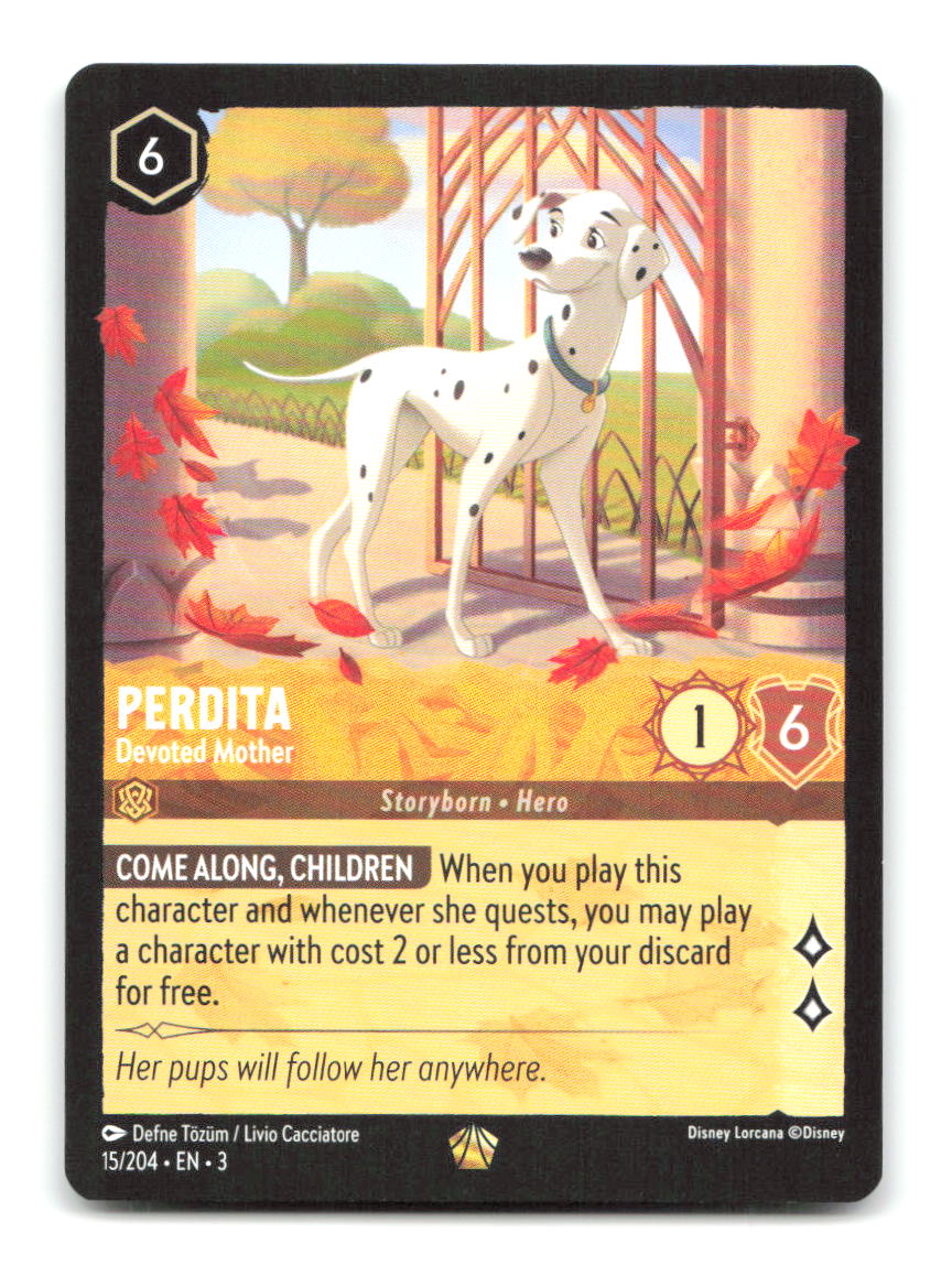 Perdita - Devoted Mother 15/204 3 Lorcana NM