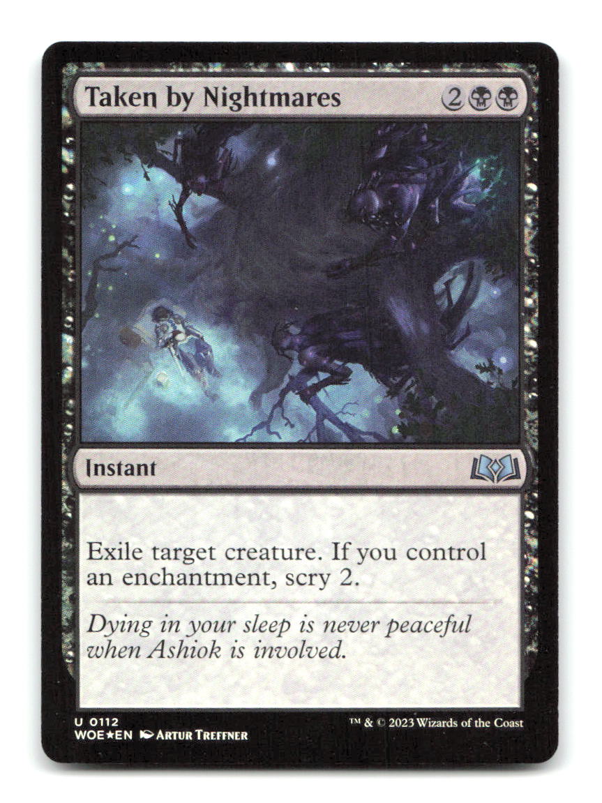 Taken by Nightmares 112 WOE Magic: The Gathering Foil NM