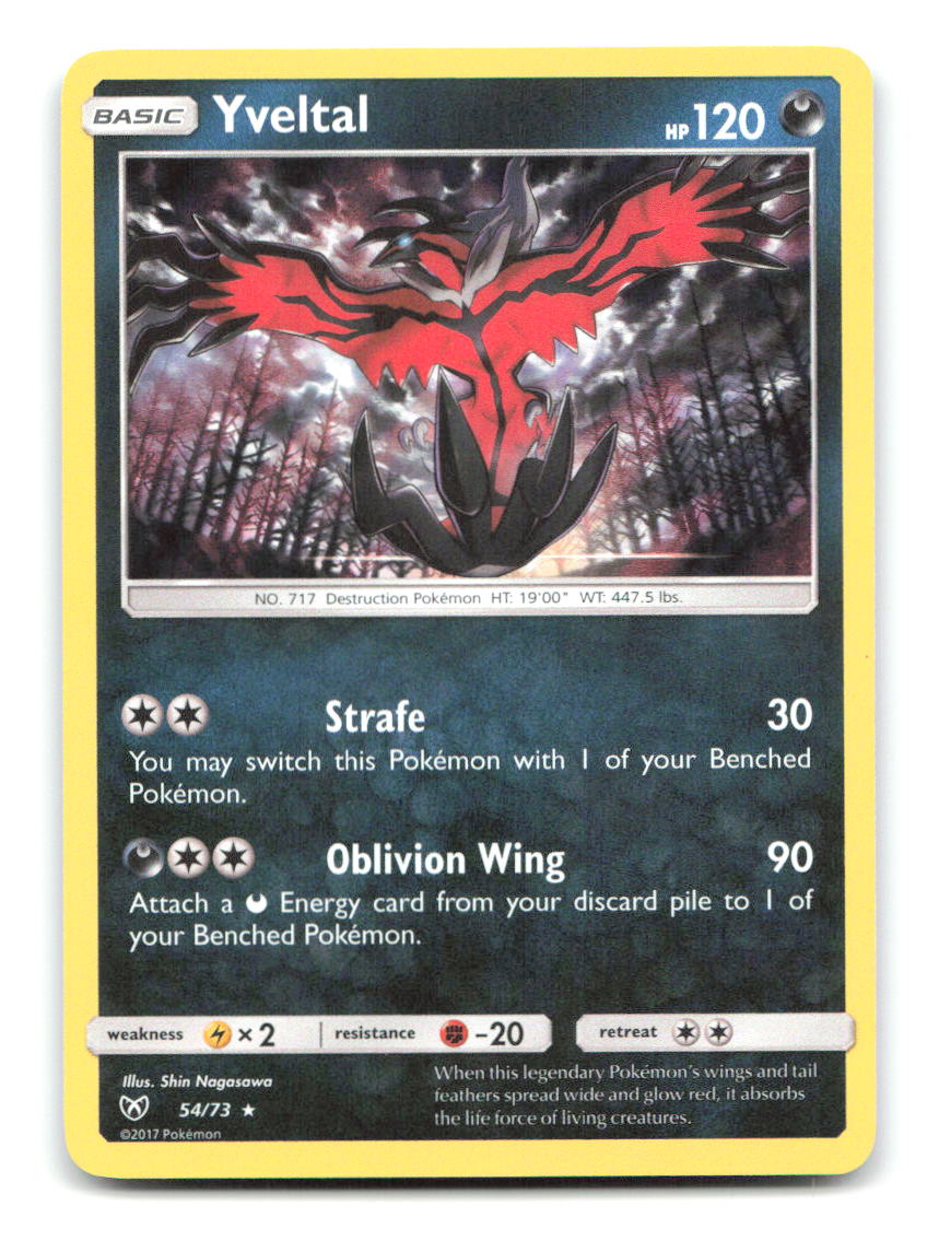 Yveltal 54/73 SLG Pokemon Holo LP