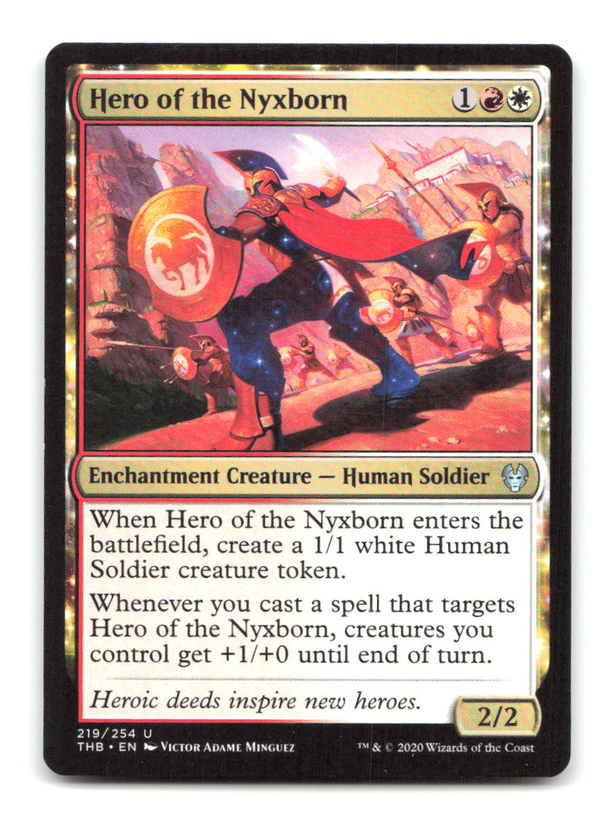 Hero of the Nyxborn 219 UC Theros Beyond Death Magic: The Gathering NM