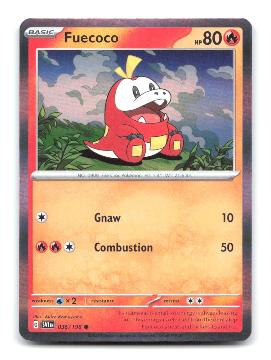 Fuecoco (Mirage Holo) 036/198 MCAP Pokemon LP
