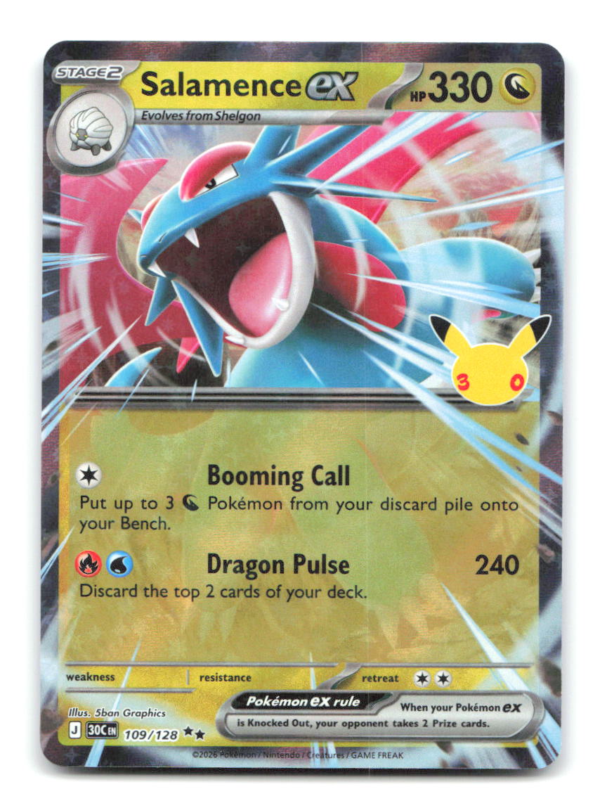 Salamence ex 109/128 30C Pokemon Holo NM