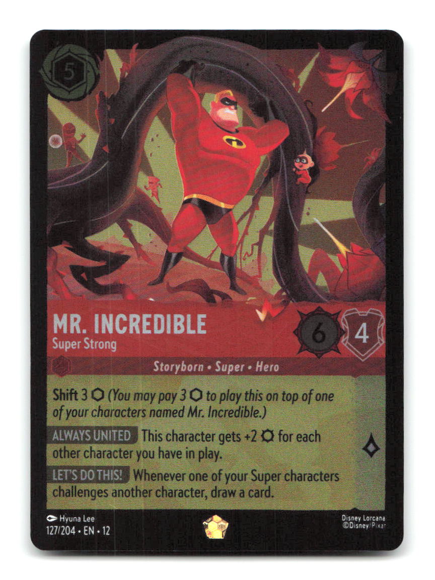 Mr. Incredible - Super Strong 127/204 12 Lorcana Cold Foil NM