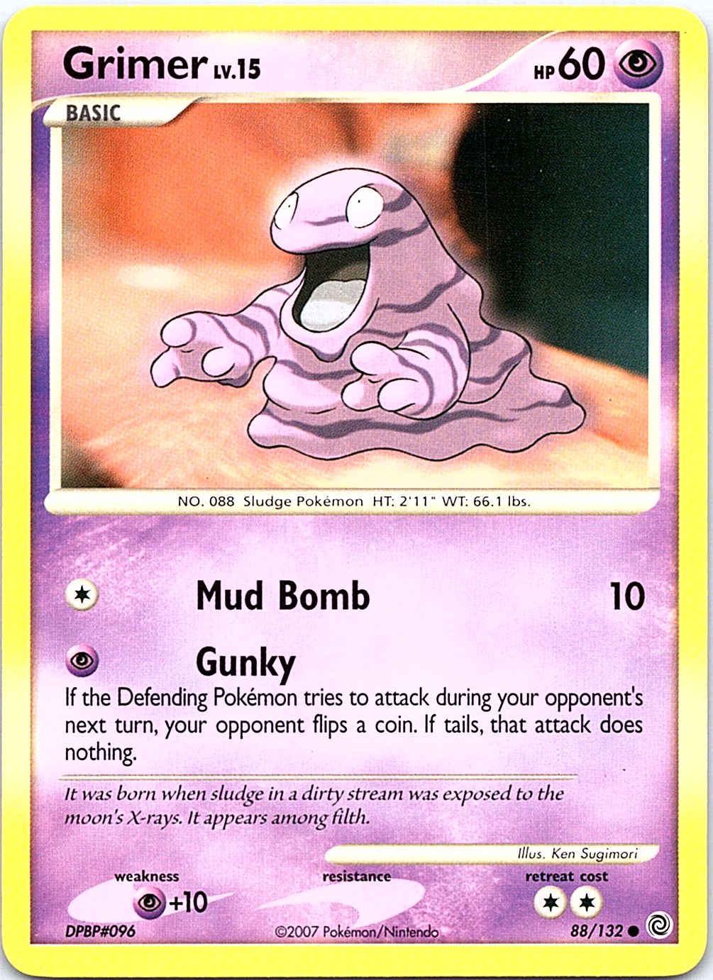 Grimer 88/132 Common Secret Wonders Pokemon Heavily Played
