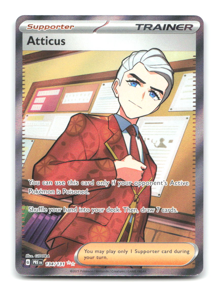 Atticus 134/131 PRE Pokemon Holo NM