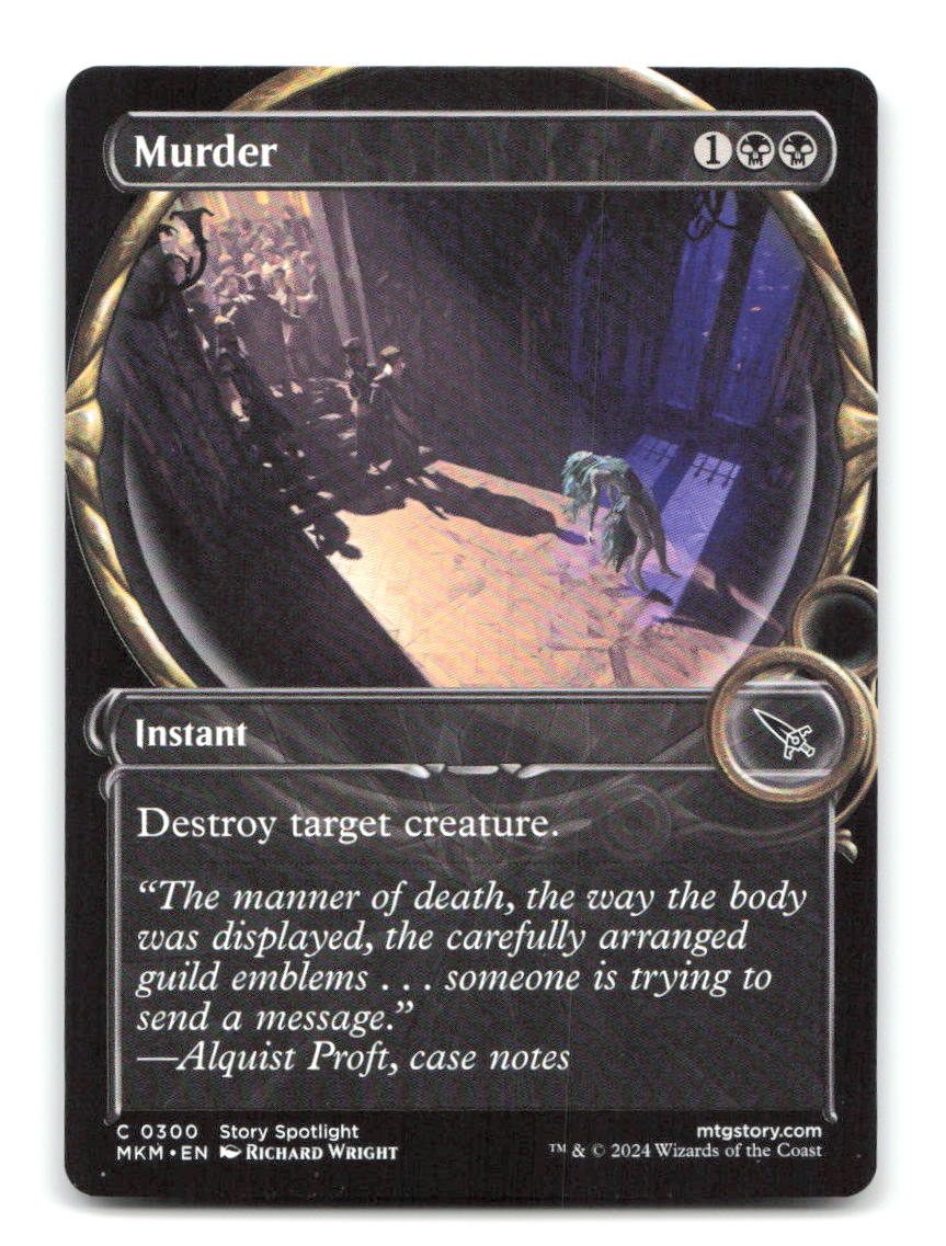 Murder (Showcase) 300 C Murders at Karlov Manor Magic: The Gathering NM