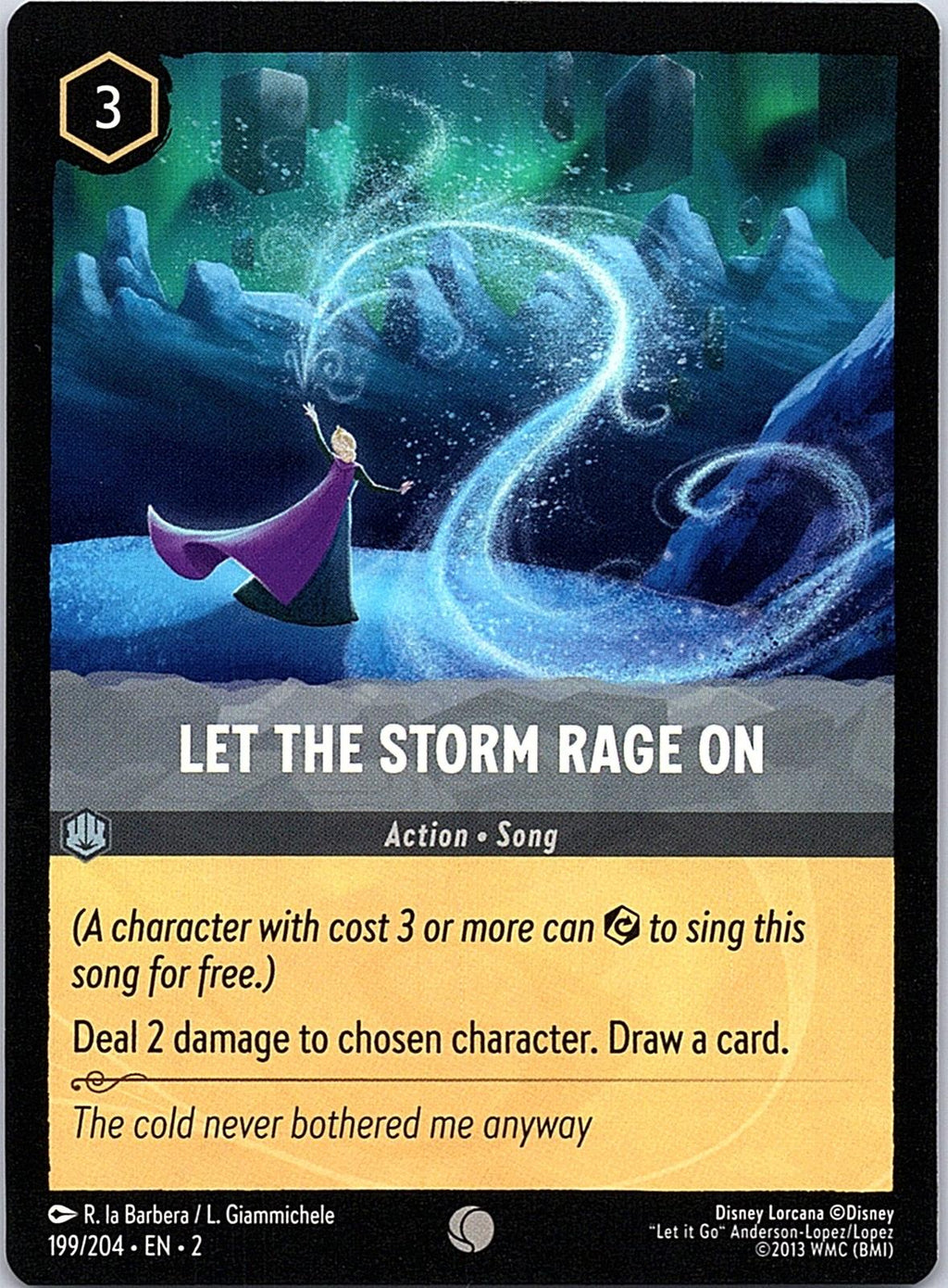 Let the Storm Rage On 199/204 Common Rise of the Floodborn Lorcana Near Mint
