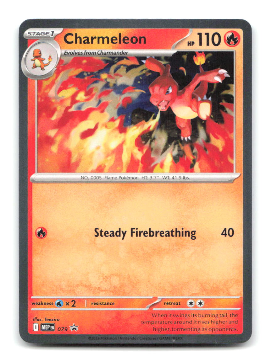 Charmeleon (Cosmos Holo) 079 MEP Pokemon NM