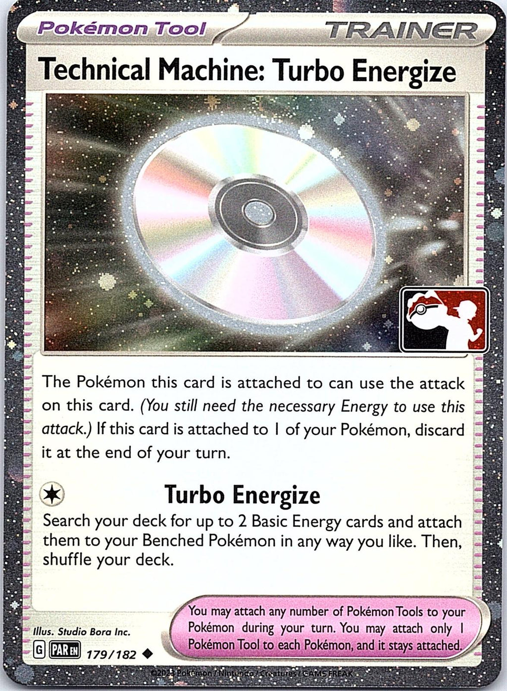 Technical Machine: Turbo Energize 179/182 Holo Prize Pack Series  Pokemon LP