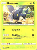 Heracross 9/236 Uncommon Cosmic Eclipse Pokemon Moderately Played