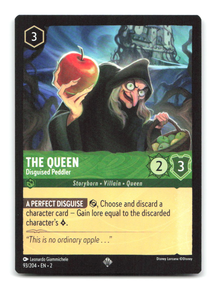 The Queen - Disguised Peddler 93/204 2 Lorcana NM