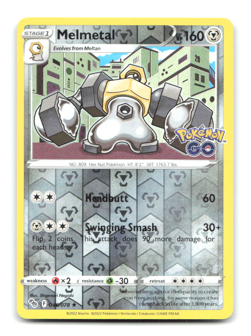 Melmetal 046/078 PGO Pokemon Reverse Holo MP