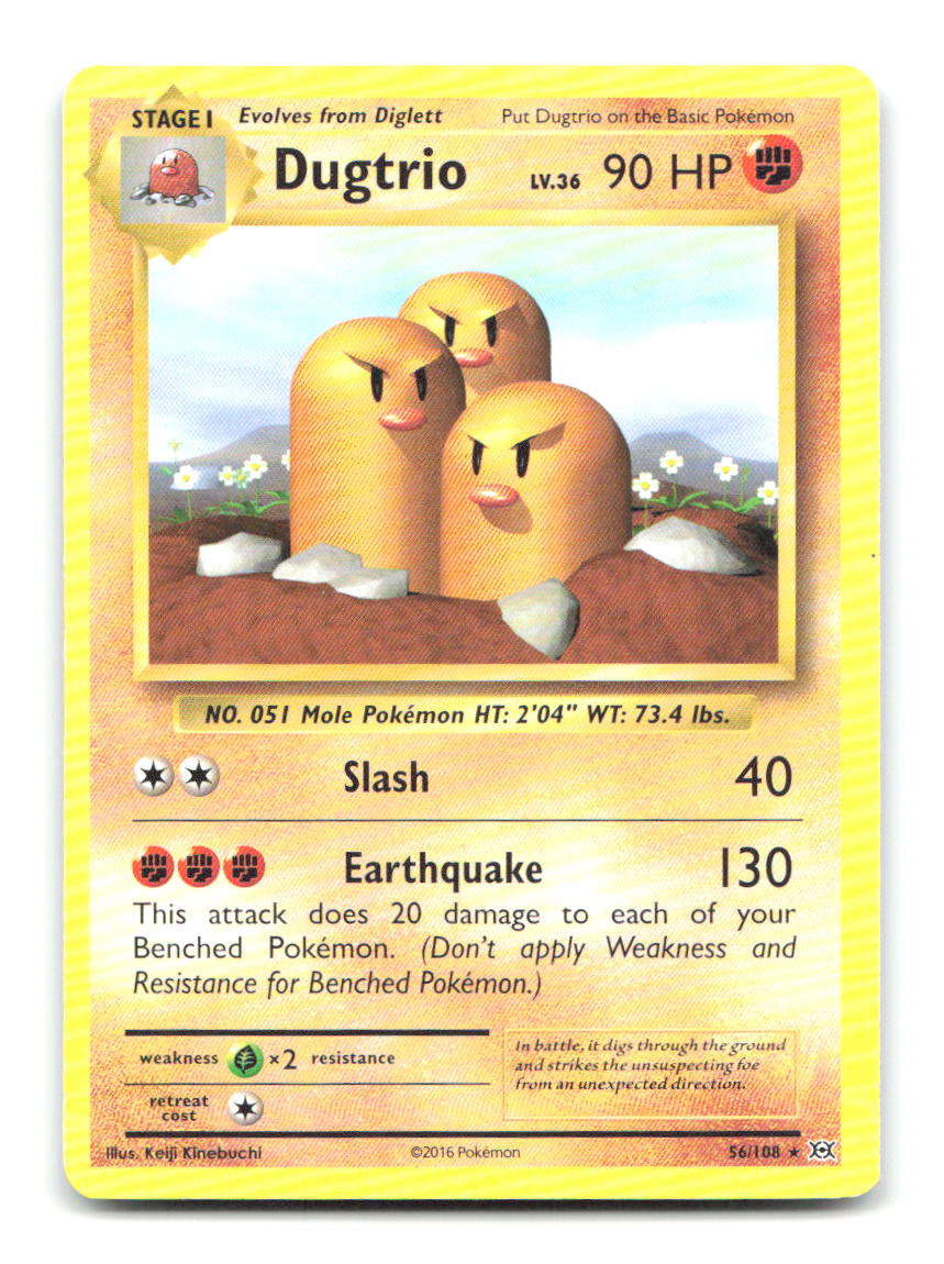 Dugtrio 56/108 EVO Pokemon MP