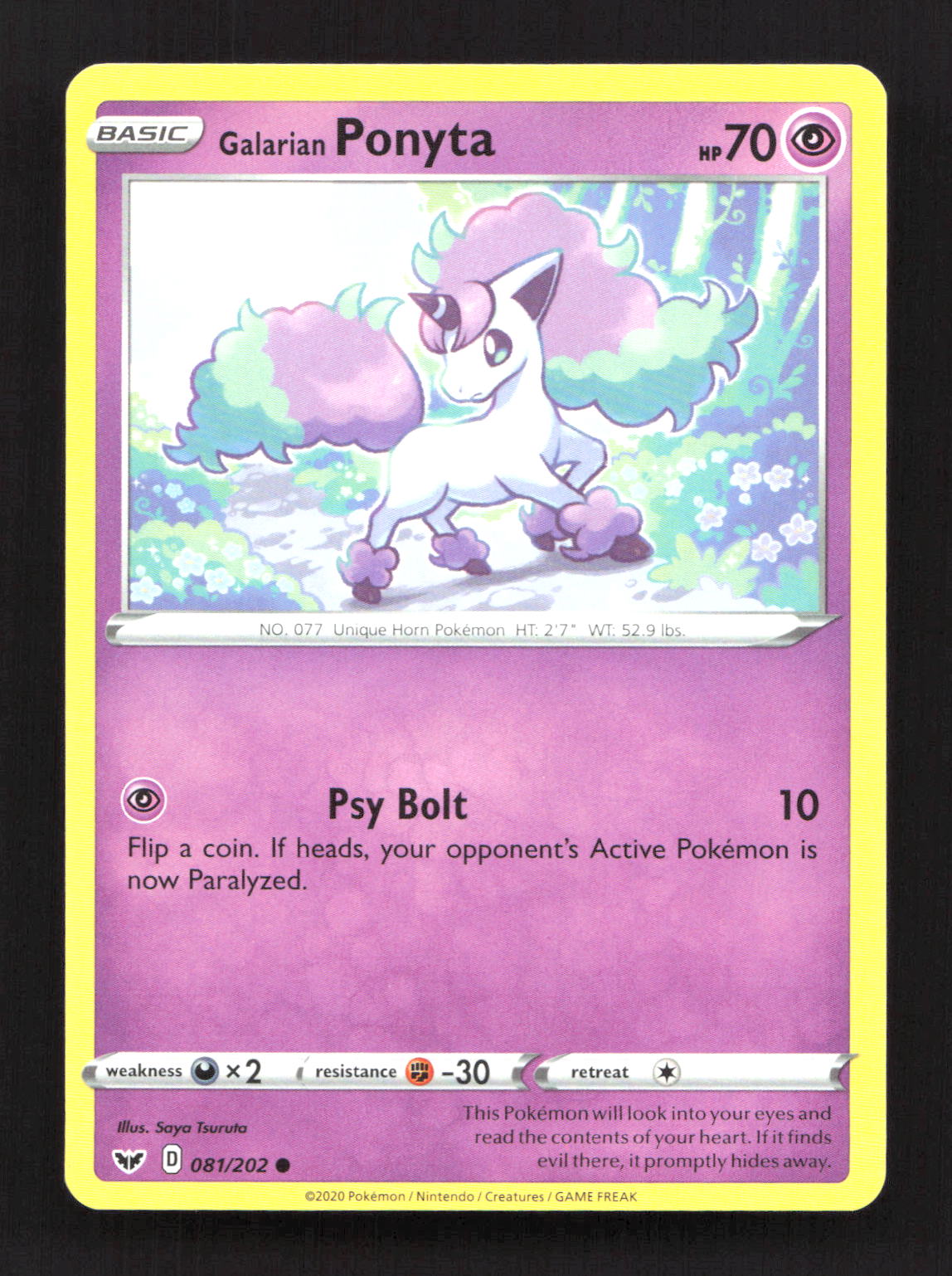 Galarian Ponyta 081/202 Common Sword & Shield Pokemon Lightly Played