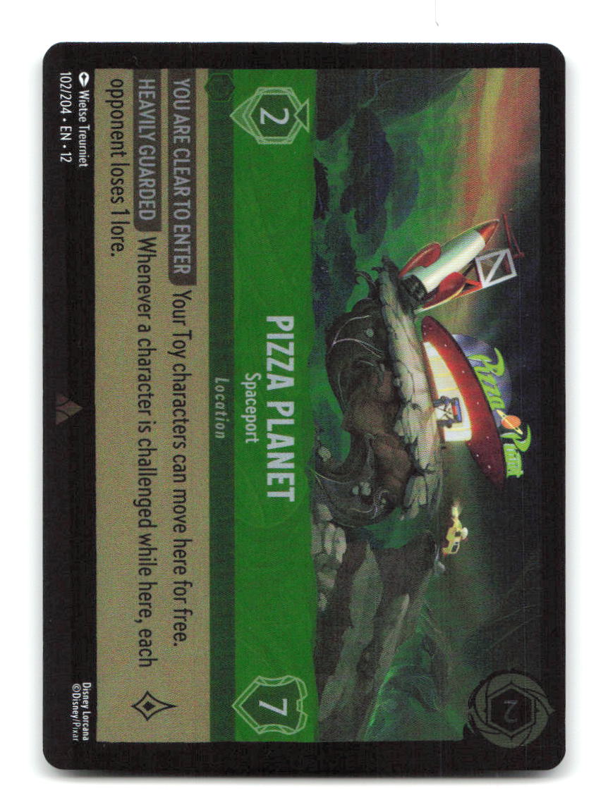 Pizza Planet - Spaceport 102/204 12 Lorcana Cold Foil NM