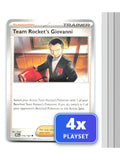 Playset of 4 Team Rocket's Giovanni 174/182 Uncommon Destined Rivals Pokemon NM