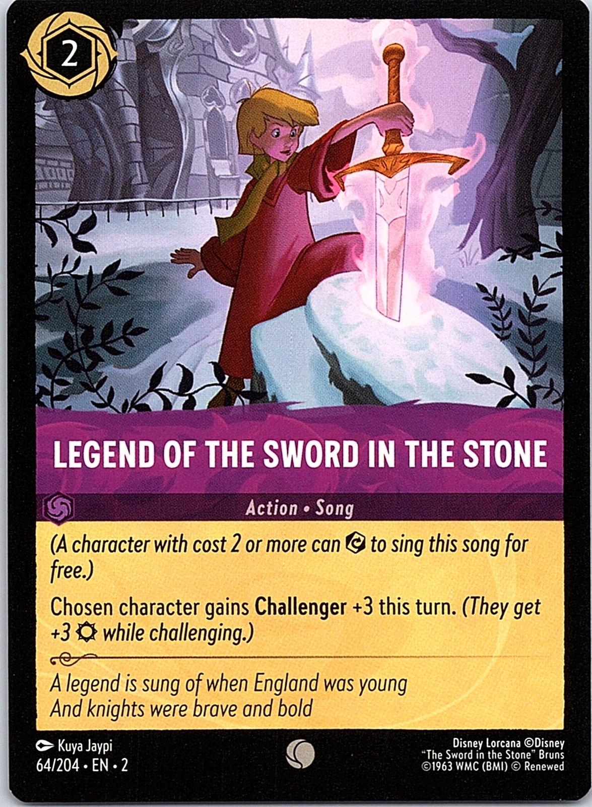 Legend of the Sword in the Stone 64/204 Common Rise of the Floodborn Lorcana NM