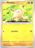 Mankey 042/084 Common Pitch Black Pokemon Near Mint