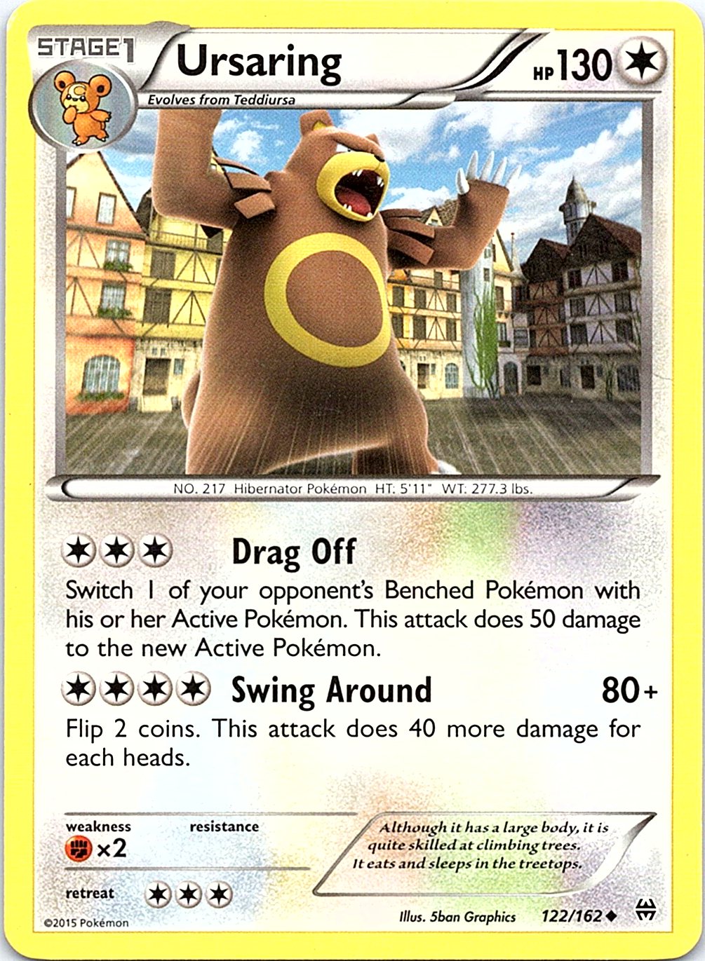 Ursaring 122/162 Uncommon BREAKthrough Pokemon Lightly Played