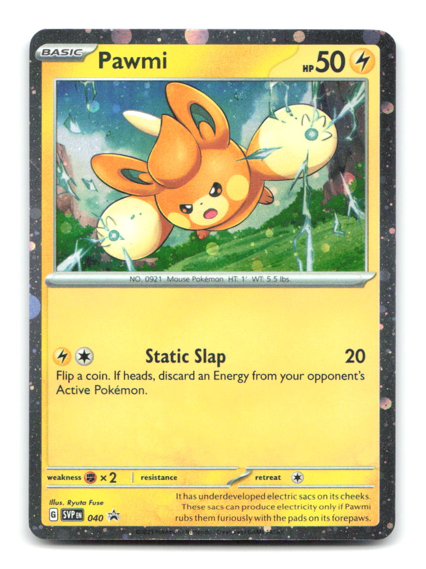 Pawmi (Cosmos Holo) 040 SVP Pokemon NM