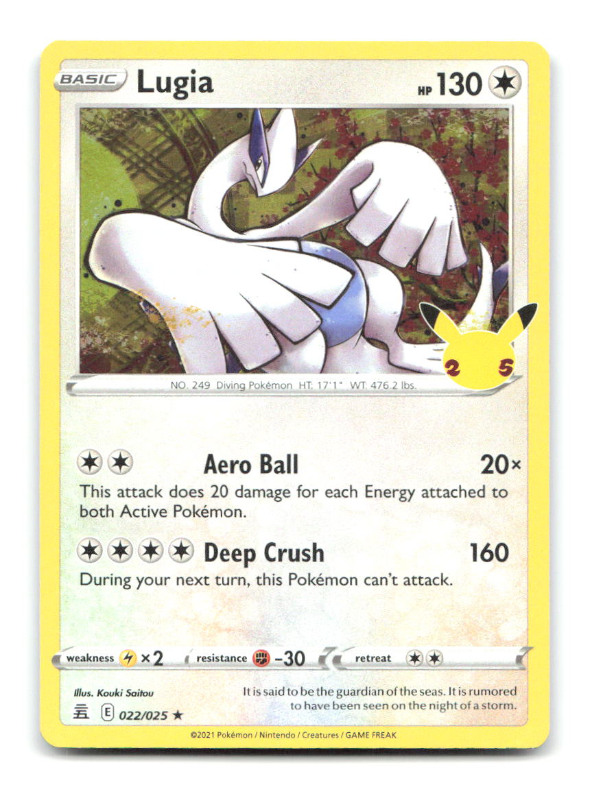 Lugia 022/025 CEL Pokemon Holo LP