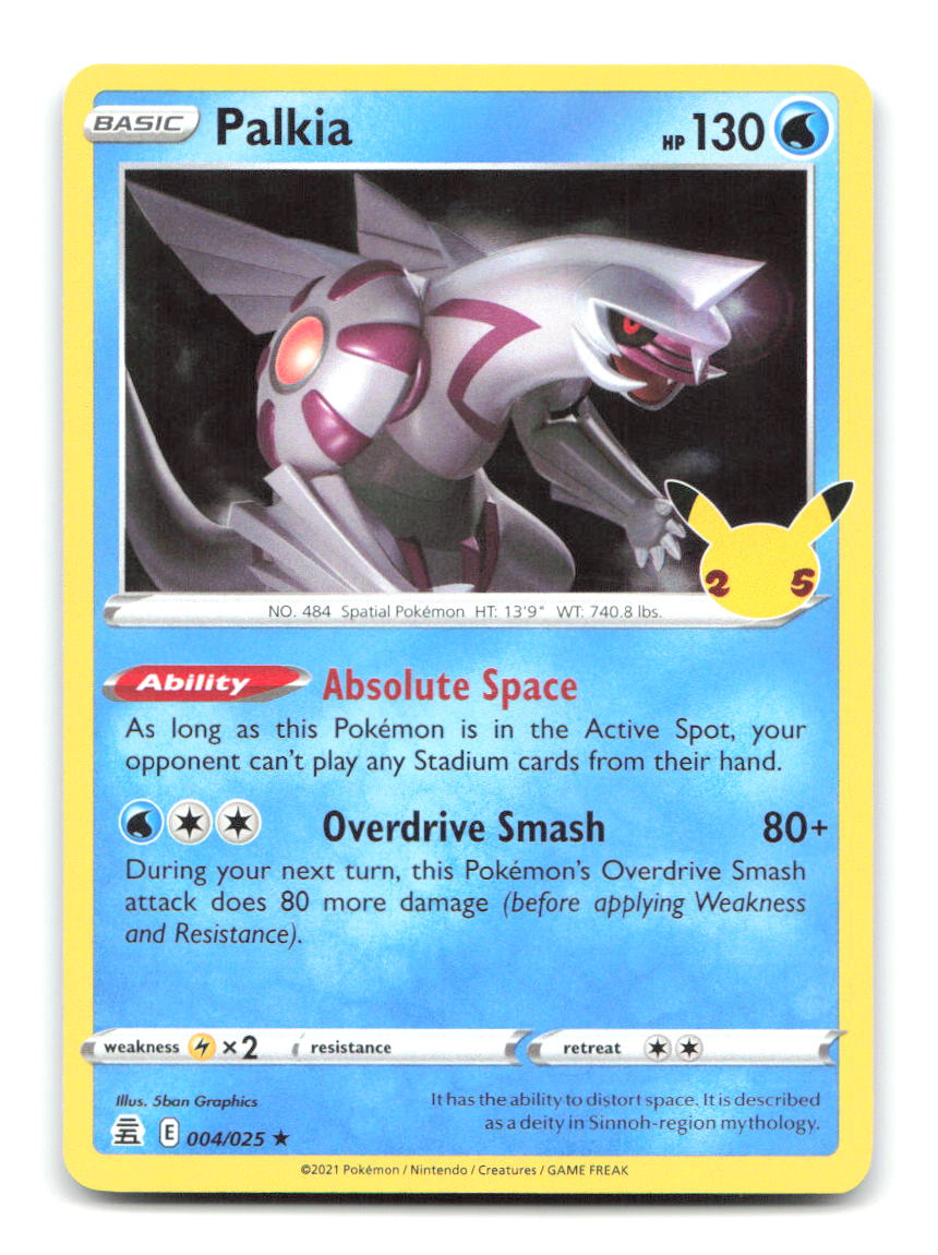 Palkia 004/025 CEL Pokemon Holo NM