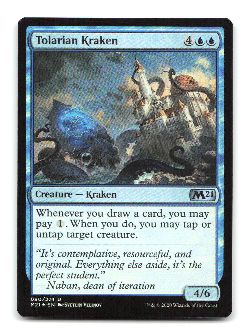 Tolarian Kraken 80 M21 Magic: The Gathering Foil NM