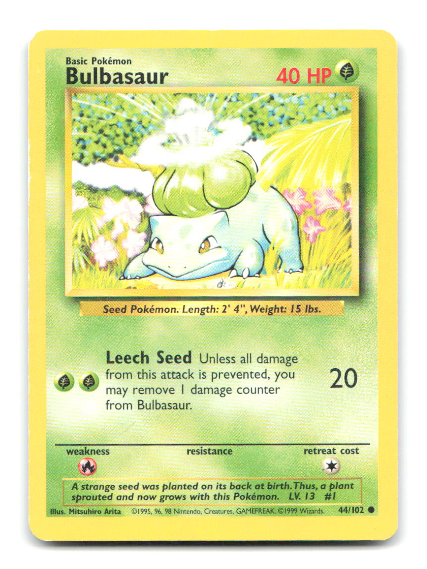 Bulbasaur 44/102 BS Pokemon LP
