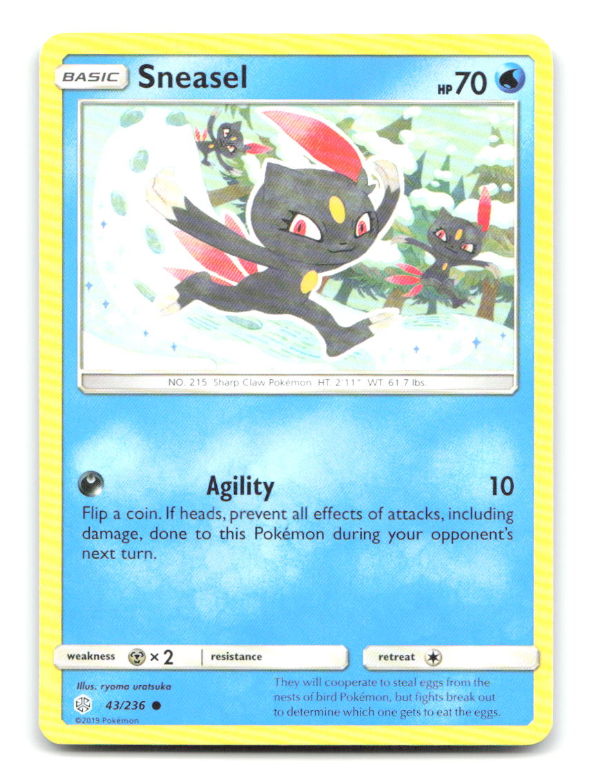 Sneasel 43/236 C Cosmic Eclipse Pokemon LP