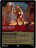 Milo Thatch - Courageous Explorer 108/204 Wilds Unknown Lorcana Cold Foil NM