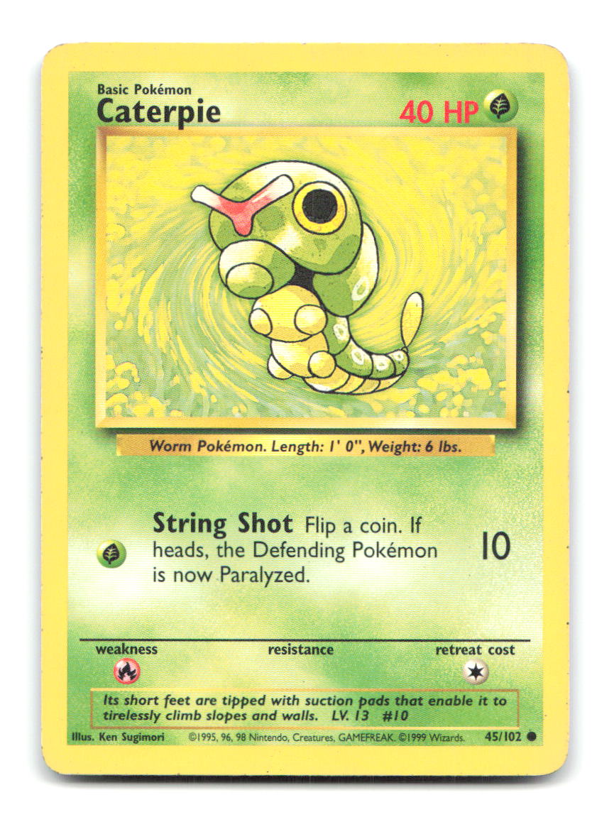 Caterpie 45/102 BS Pokemon HP