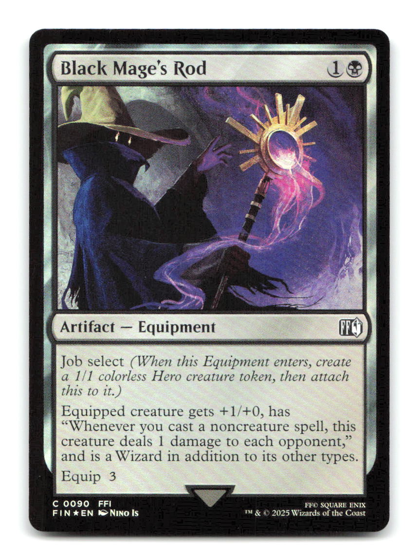 Black Mage's Rod 90 FIN Magic: The Gathering Foil NM