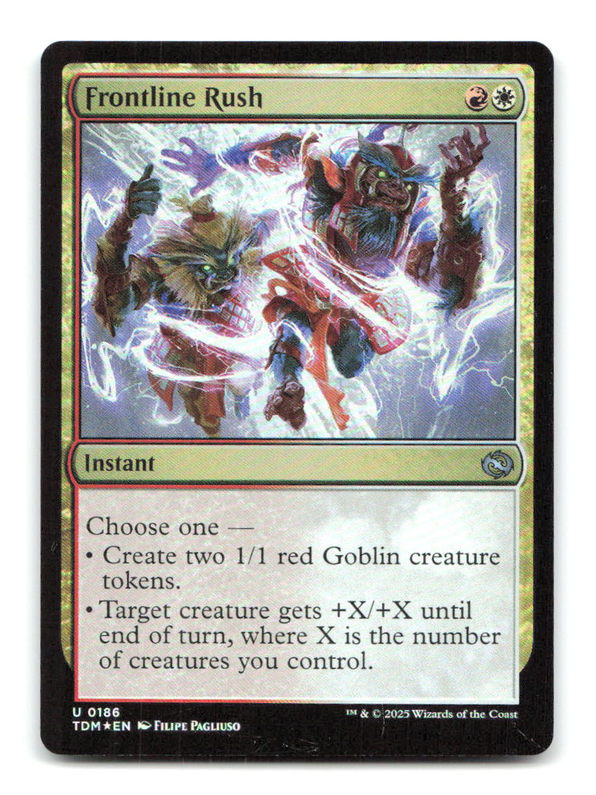 Frontline Rush 186 TDM Magic: The Gathering Foil NM