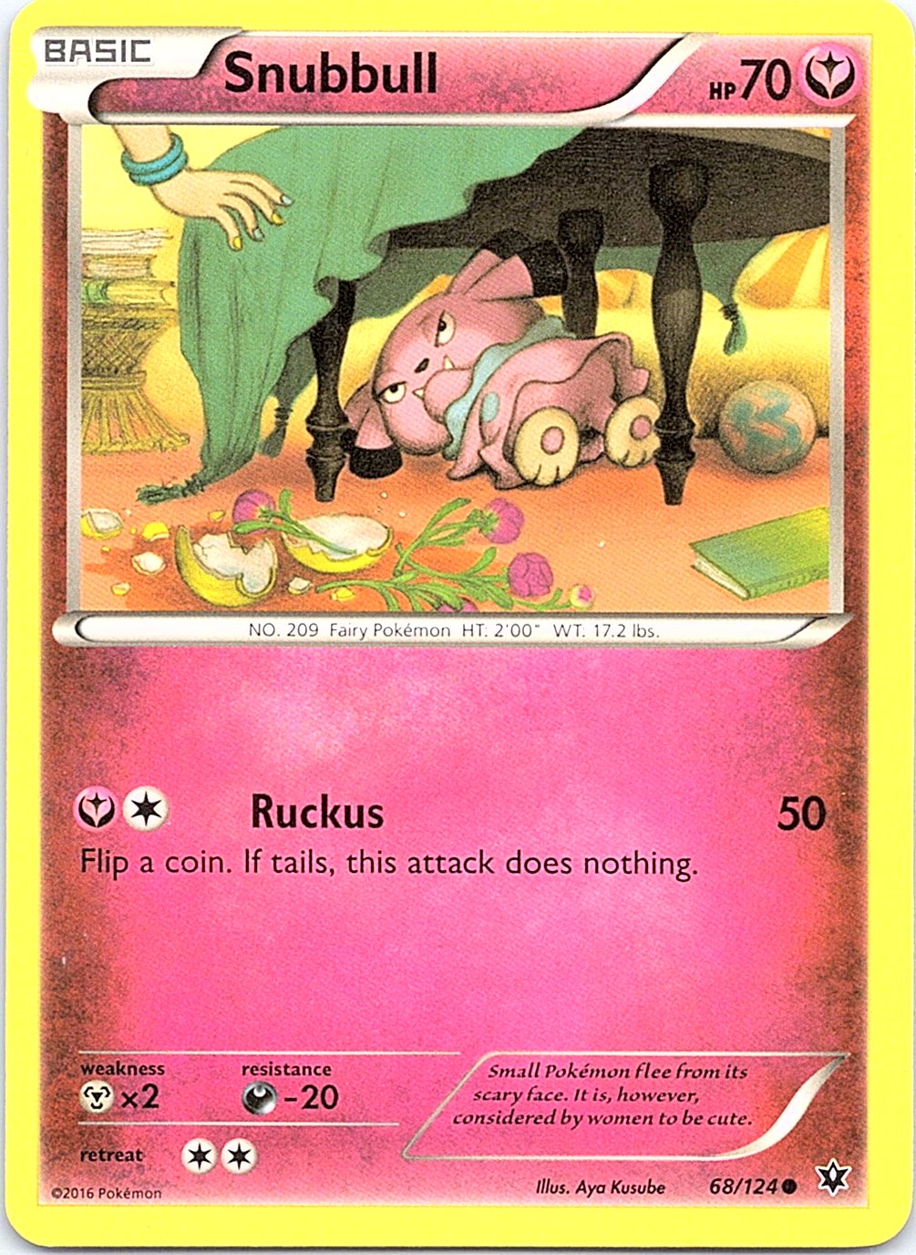 Snubbull 68/124 Common Fates Collide Pokemon Lightly Played