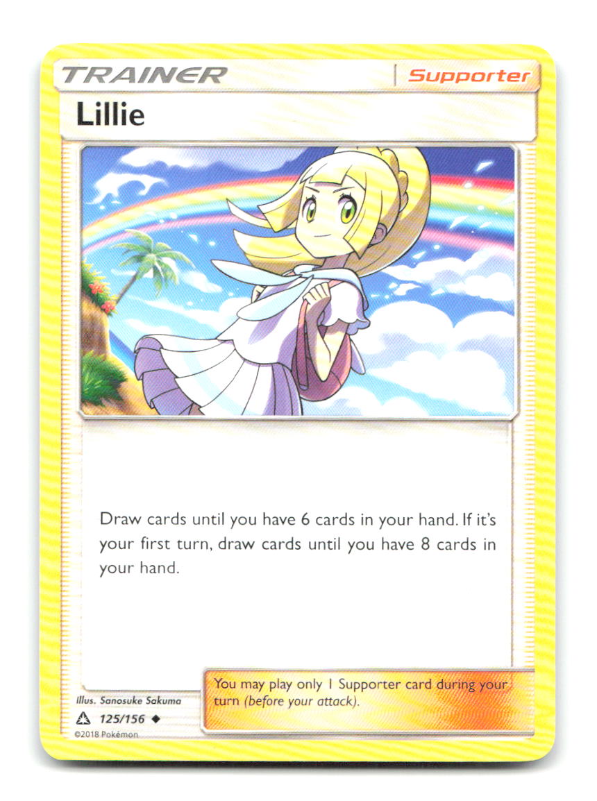 Lillie 125/156 Uncommon Ultra Prism Pokemon Moderately Played