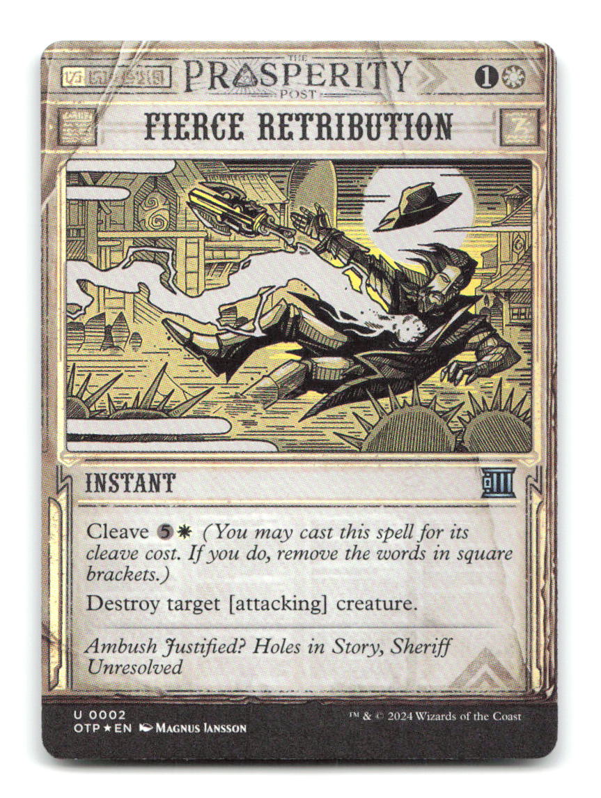 Fierce Retribution 2 OTP Magic: The Gathering Foil NM