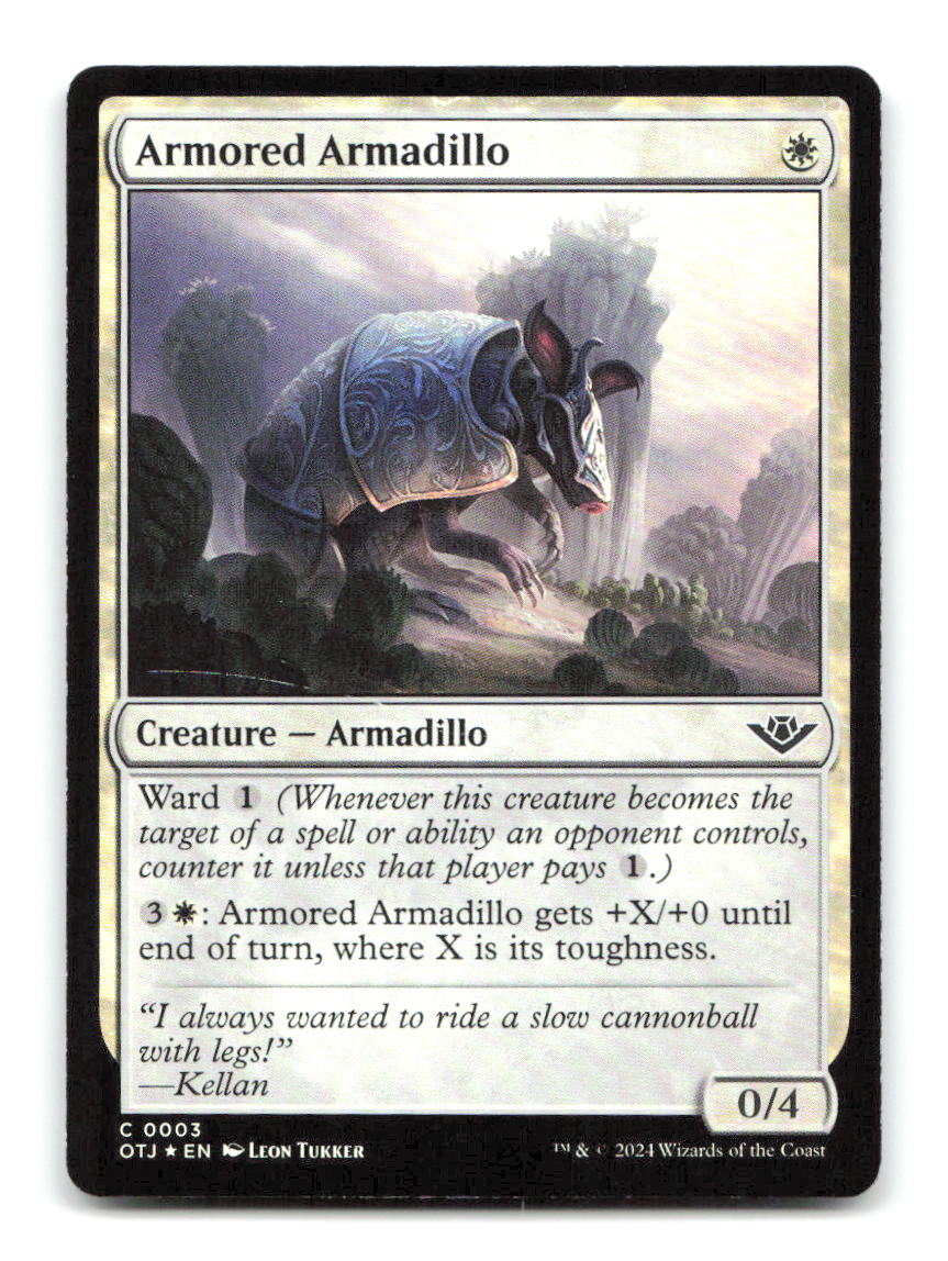 Armored Armadillo 3 OTJ Magic: The Gathering Foil NM