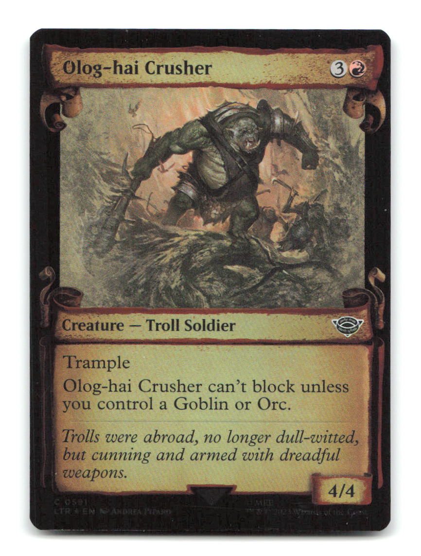 Olog-Hai Crusher (Showcase Scrolls) 591 LTR Magic: The Gathering Foil NM