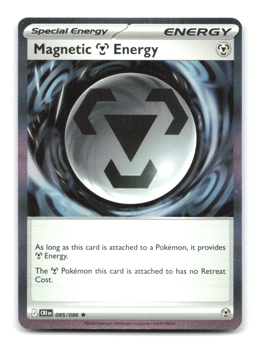 Magnetic M Energy 085/086 ME04 Pokemon Holo NM