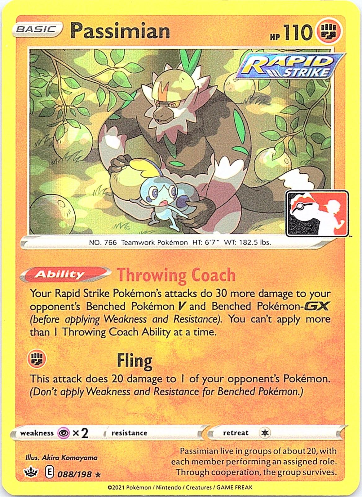 Passimian 088/198 Rare Prize Pack Series Cards Pokemon Lightly Played