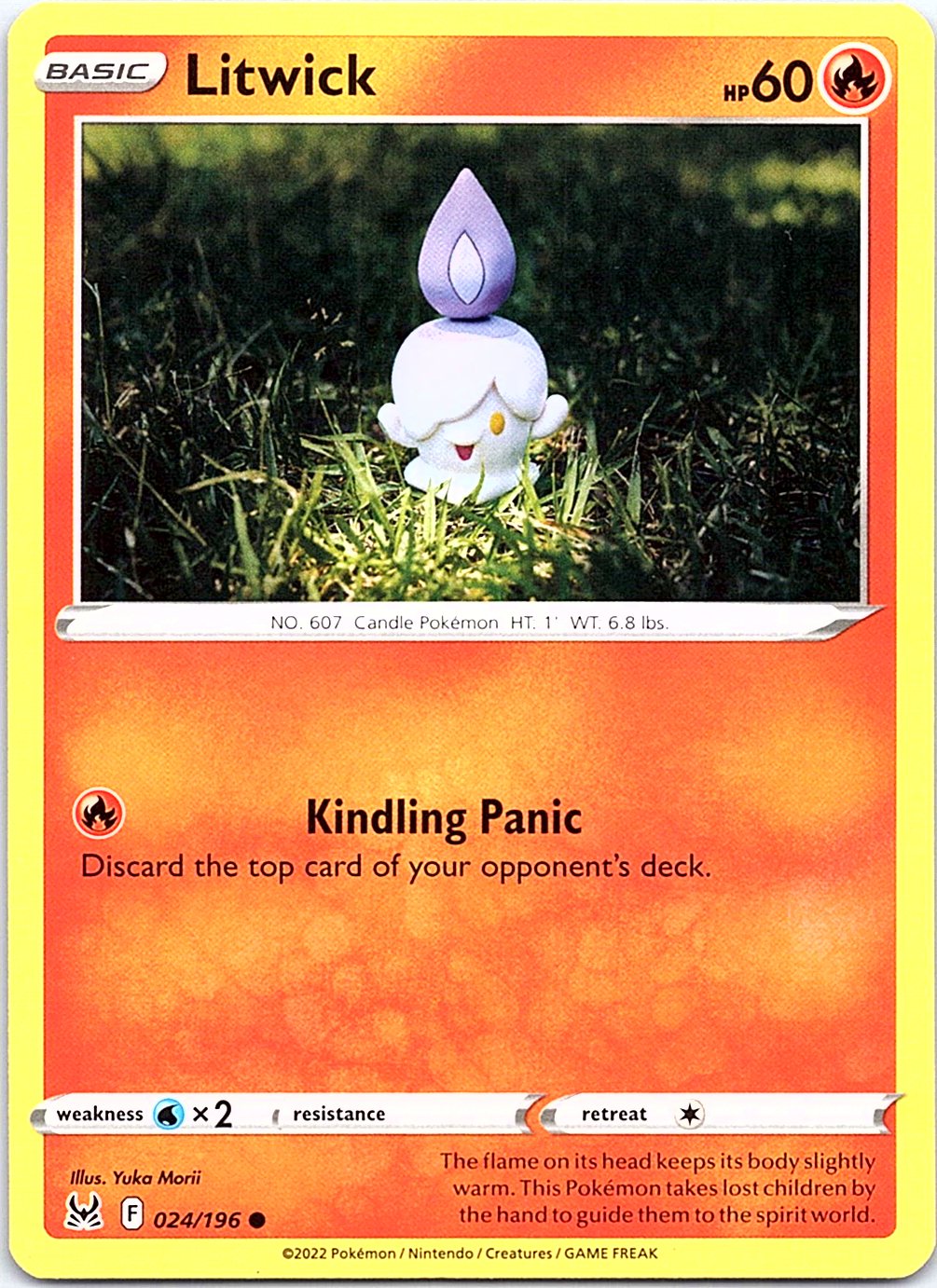 Litwick 024/196 Common Lost Origin Pokemon Near Mint