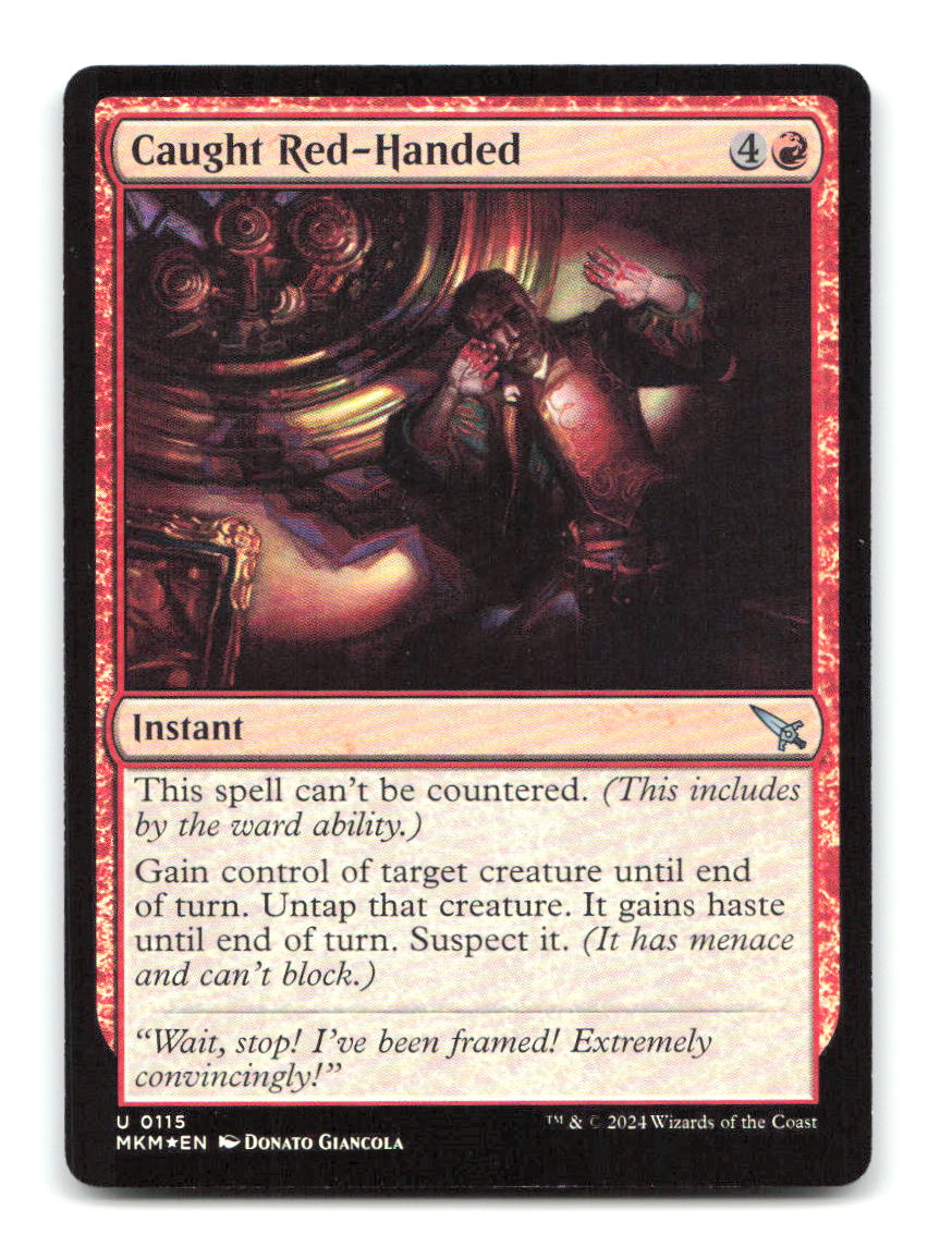 Caught Red-Handed 115 MKM Magic: The Gathering Foil NM