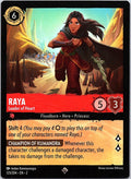 Raya - Leader of Heart 123/204 Super Rare Rise of the Floodborn Lorcana NM