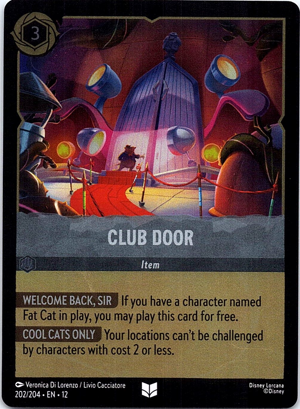 Club Door 202/204 Uncommon Wilds Unknown Lorcana Cold Foil Near Mint