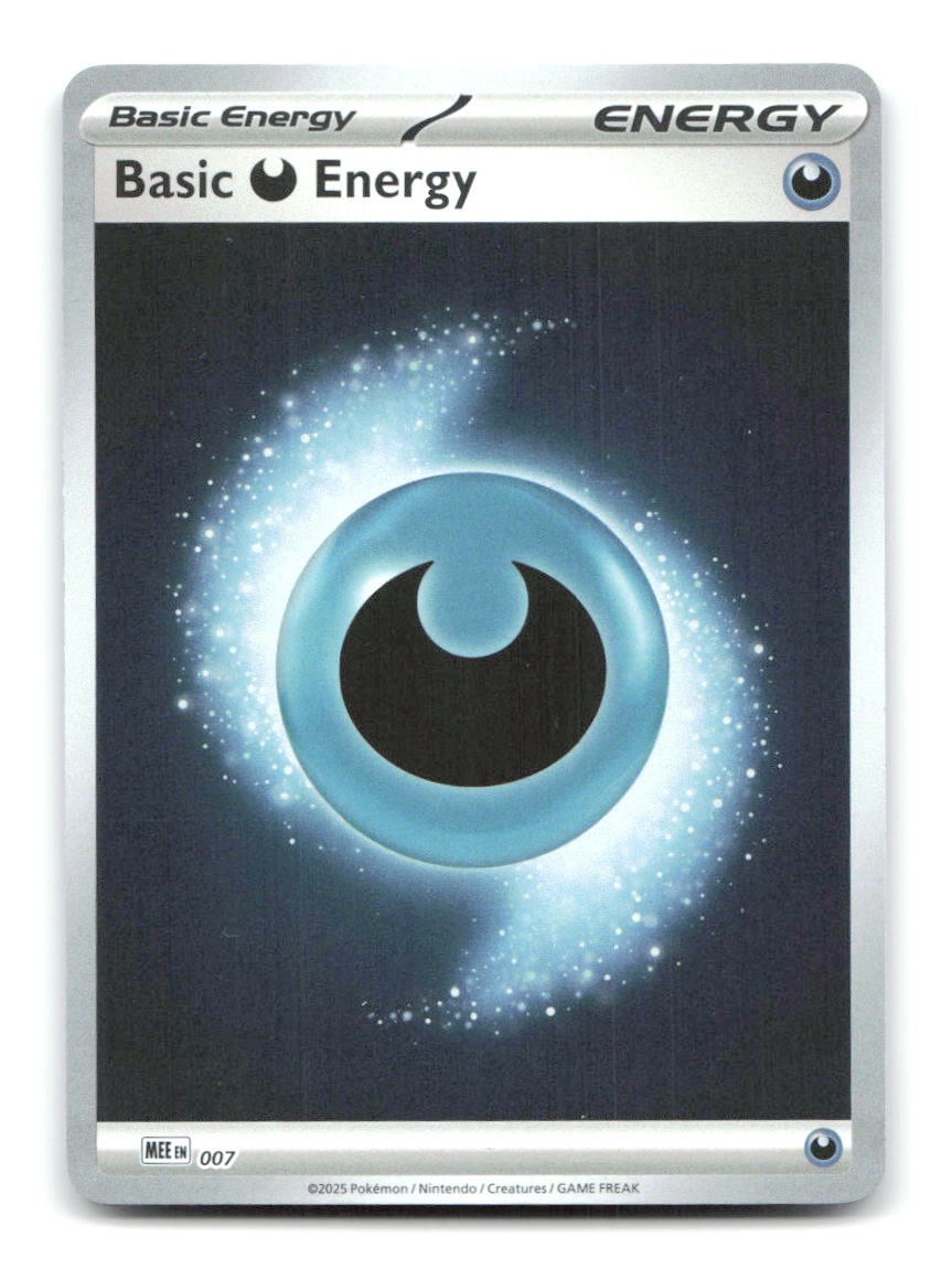 Basic Darkness Energy - 007 7 MEE Pokemon Reverse Holo NM