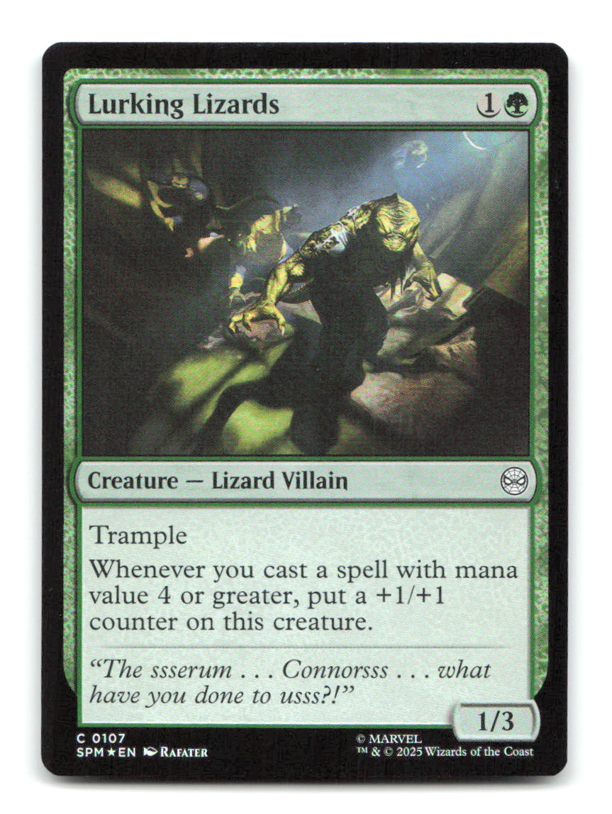 Lurking Lizards 107 SPM Magic: The Gathering Foil NM