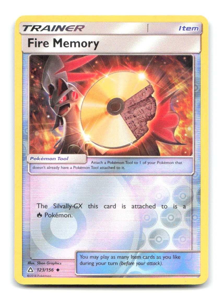 Fire Memory 123/156 Uncommon Ultra Prism Pokemon Reverse Holo Lightly Played
