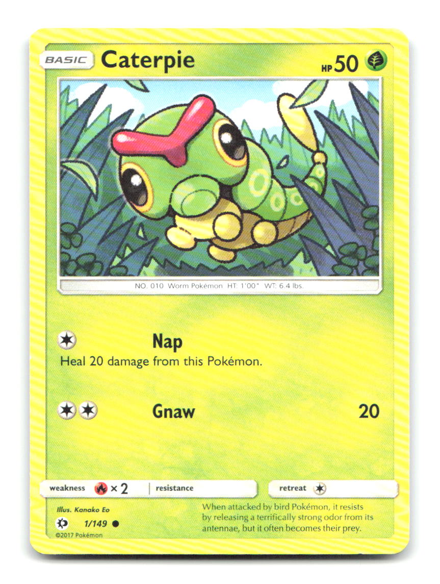 Caterpie 1/149 C SM Base Set Pokemon LP